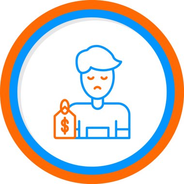 Çocuk kaçakçılığı. Web simgesi vektör illüstrasyonu