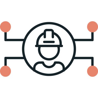 Mühendislik simgesinin vektör çizimi 