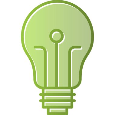 ampul simgesi, vektör illüstrasyonu 