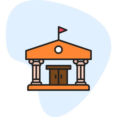 Sütun oluşturma simgesi, vektör illüstrasyonu