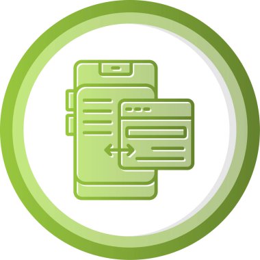 Web simgesi vektör illüstrasyonunu transfer et 