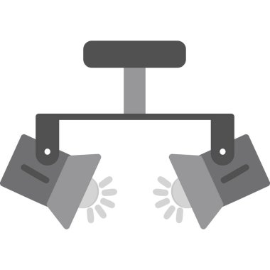 Spotlight simgesi, web basit illüstrasyon