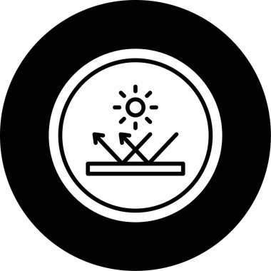 UV Koruma Kabartma Vektör simgesi         