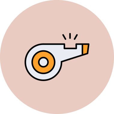 Web tasarımı için ıslık simgesi, vektör illüstrasyonu 