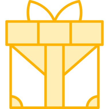 gift box with bow, vector illustration