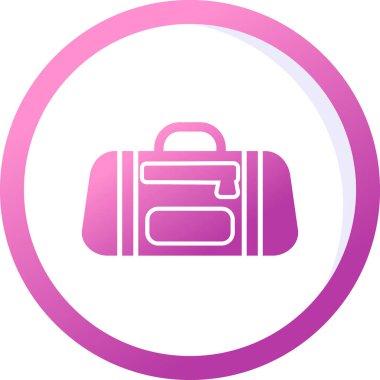 Spor çantası simgesi, vektör illüstrasyonu