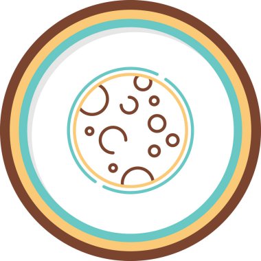 Dolunay simgesi, vektör illüstrasyonu