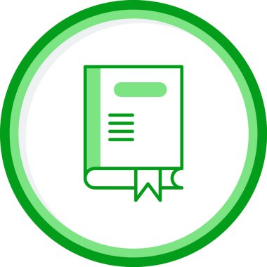 kitap web simgesi, vektör illüstrasyonu 