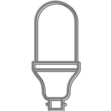 Ampul. Web simgesi vektör illüstrasyonu