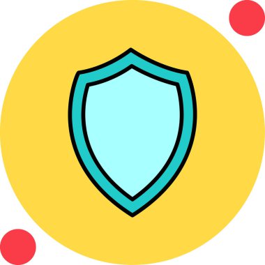 Ağ için koruma kalkanı vektör simgesi 