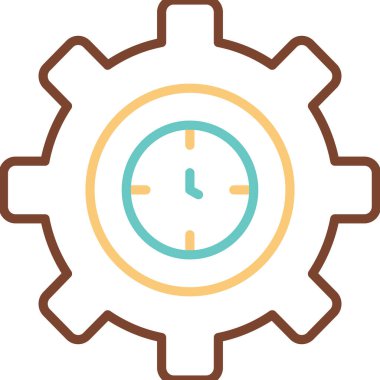 zaman yönetimi simgesi, vektör illüstrasyonu                 