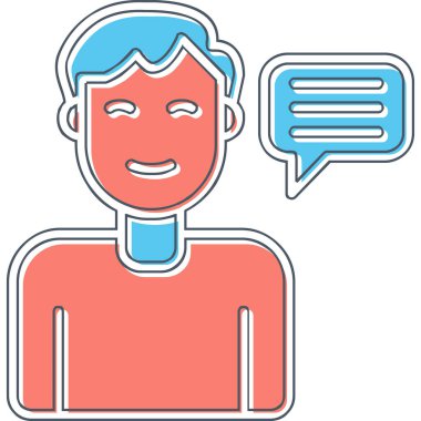 Tavsiye Ağı simgesi basit illüstrasyon