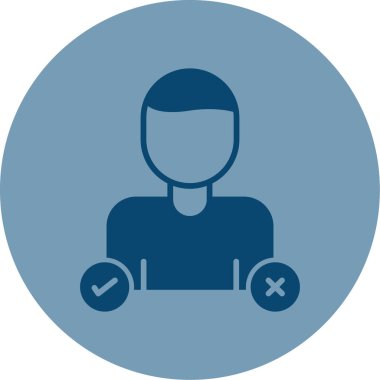 Karar Web simgesi vektör illüstrasyonu oluşturma