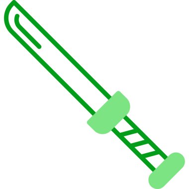 Bir kılıç simgesinin vektör illüstrasyonu 