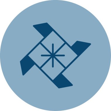 Yel değirmeni ikonu vektör illüstrasyonu