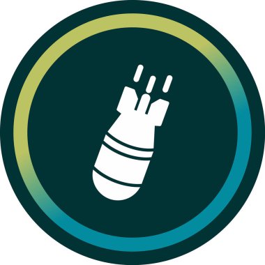 Hava bombası. Web simgesi basit illüstrasyon