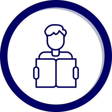 Web simgesi vektör illüstrasyonu öğreniliyor 