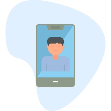 Smartphone web simgesi, vektör çizim 