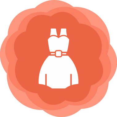 elbise simgesi, vektör illüstrasyonu 