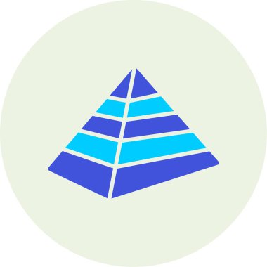 Piramit ağ simgesi vektör illüstrasyonu