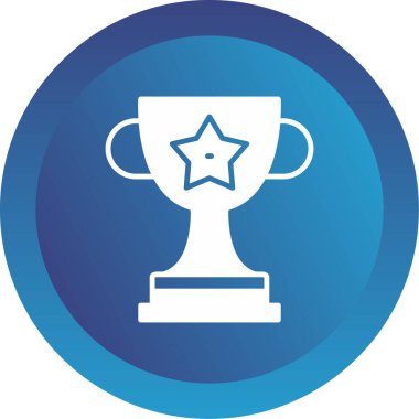 Kupa. Web simgesi basit illüstrasyon 