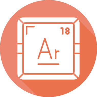 Argon web simgesi, vektör illüstrasyonu