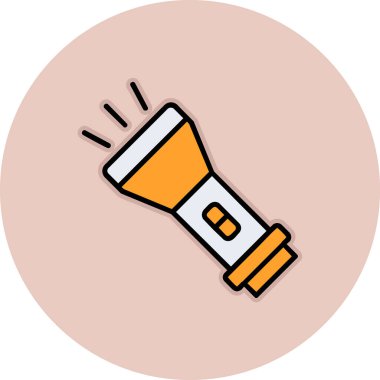 el feneri. Web simgesi basit illüstrasyon