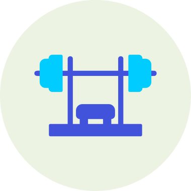 Bench Press simge vektör illüstrasyon tasarımı 