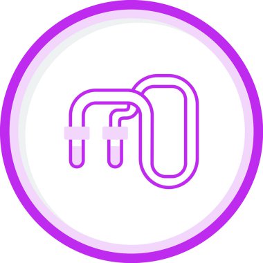 Halat düzlüğü simgesi, vektör illüstrasyonu 