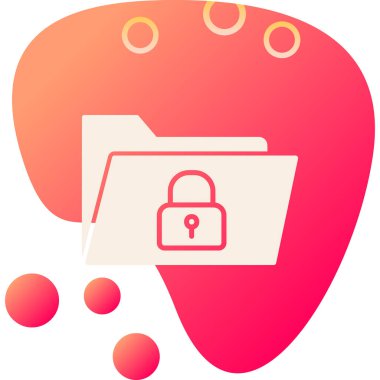 Güvenli Veri Web simgesi vektör illüstrasyonu 