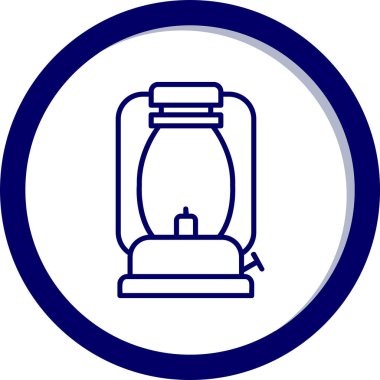 Gaz Lambası simgesinin vektör illüstrasyonu