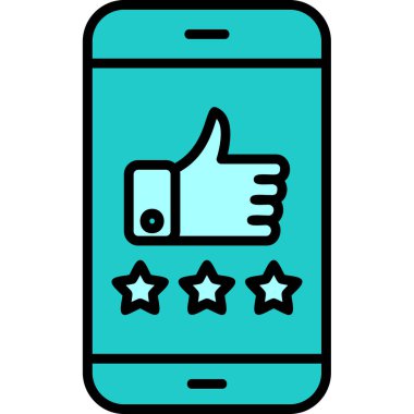 derecelendirme simgesi, vektör illüstrasyonu basit tasarım