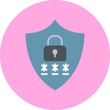 Gizlilik simgesi vektör illüstrasyon tasarımı