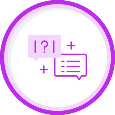 Quiz web simgesi vektör illüstrasyonu