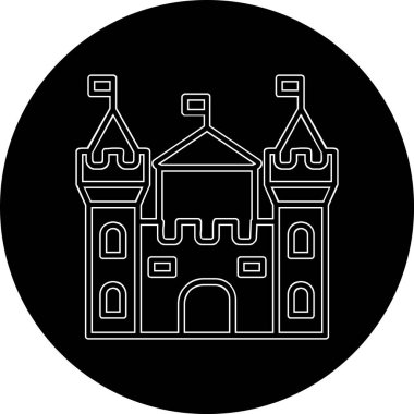 Castle vektör resimleme tasarımı