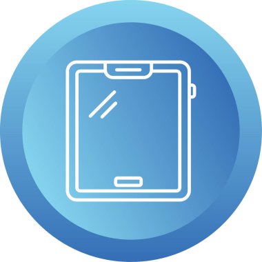 tablet. Web simgesi basit illüstrasyon 