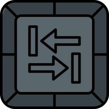 Sekme Anahtarı Web simgesi vektör çizimi