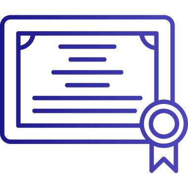 Sertifika. Web simgesi basit tasarım