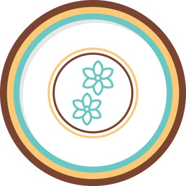 çiçek web simgesi, vektör illüstrasyonu, koku konsepti      