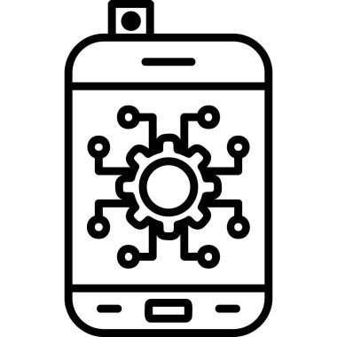 Otomatik Simge Basit Vektör İllüstrasyonu