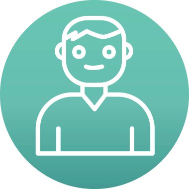 Kullanıcı Hesabı web simgesi basit illüstrasyon