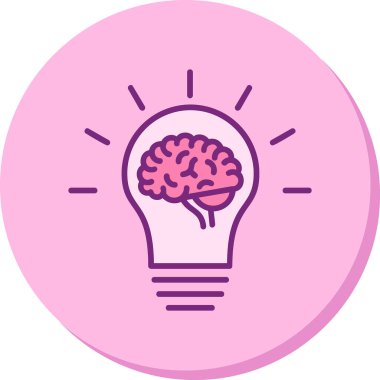 Fikir simgesinin vektör illüstrasyonu 