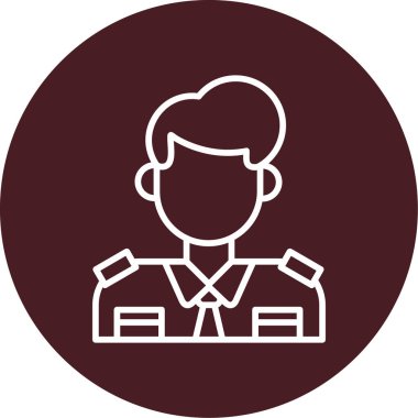  Gümrük Temsilcisi simgesi, vektör illüstrasyonu basit tasarım