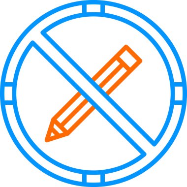 Sadece simge, vektör illüstrasyonunu oku. Kalem çapraz işareti 