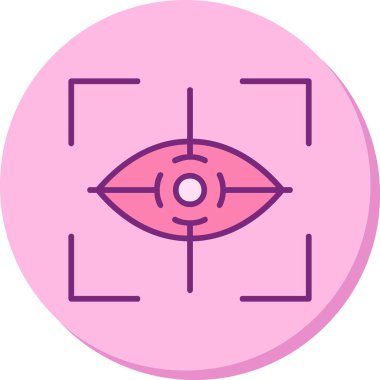 Göz. Web simgesi basit illüstrasyon