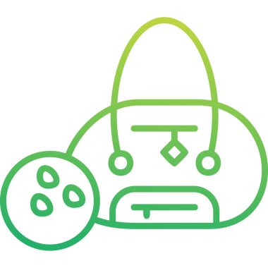 Bowling Simgesi Basit Vektör İllüstrasyonu