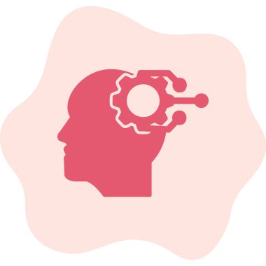 Düşünüyorum. Web simgesi basit illüstrasyon           