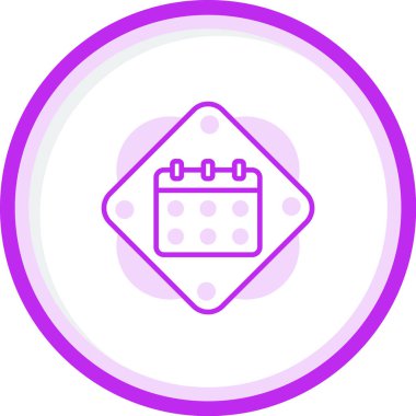 Takvim simgesi, vektör illüstrasyonu basit tasarım