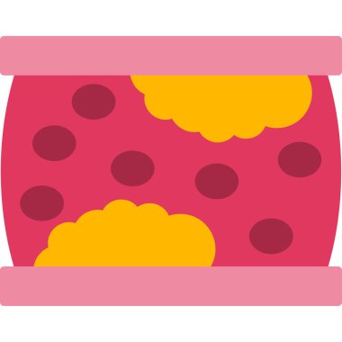 Ateroskleroz. Web simgesi vektör illüstrasyonu