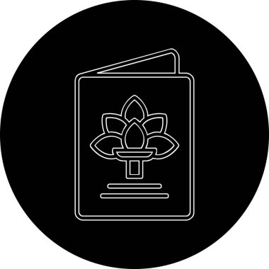 Tebrik kartı simgesi vektör illüstrasyonu